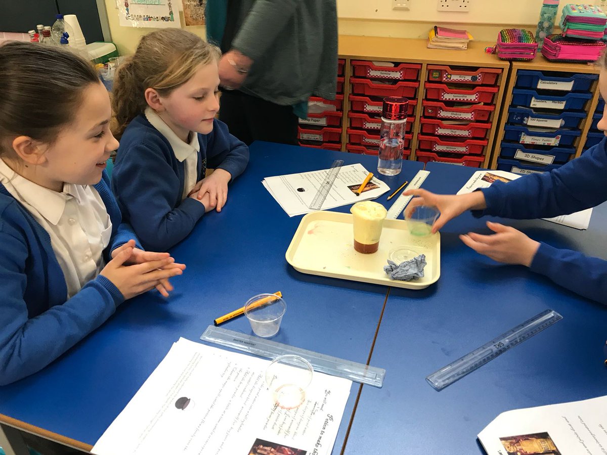 TreverbynAcad's tweet photo. And our "Expression of the week" award just HAS to go to the girls in Y5, for the wonderful reactions to their magical, foaming potions! @ScienceWeekUK  @AspireAcademies https://t.co/rZIlzihyW7