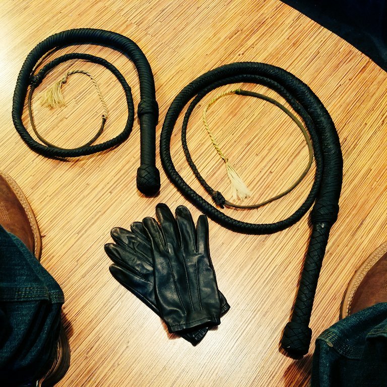 MasterWhips's tweet photo. #custom #bullwhips made to order and shipped to your door direct.  High quality and absolutely ZERO eletrical tape. Inquire within or visit my etsy shop to get yours now. https://t.co/05BDBrncy7