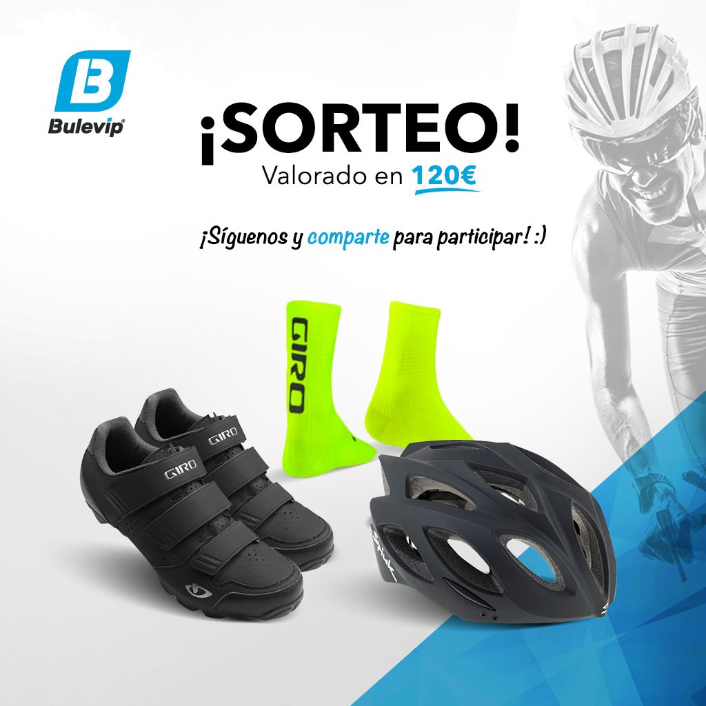 BuleVip's tweet photo. Síguenos y RT para entrar en el sorteo de un pack exclusivo #ciclismo valorado en 120€ https://t.co/894grs3ljF 
 
¡El miércoles que viene anunciamos al ganador/a! 🍀 #bulevip #sorteo#suerte #mtb #triatlon #accesorio #giro #spiuk  *Sorteo válido para Península y Baleares https://t.co/fNnBkM9GHD