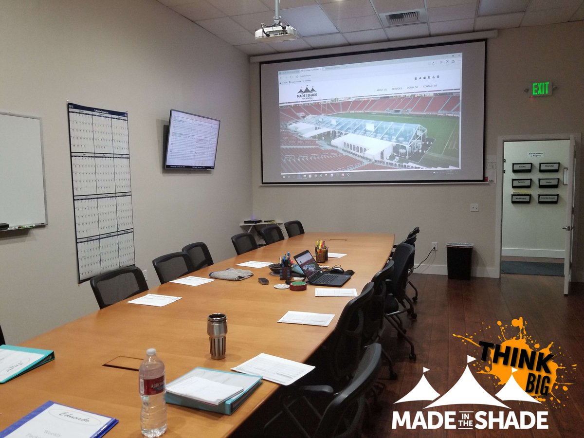 madeshade's tweet photo. To ensure every job goes according to plan. Every week we coordinate a planning meeting to work through the details and "Think Big". #Thinkbig #planning #tents #madeshade #safety https://t.co/Xj3rqVb8FH