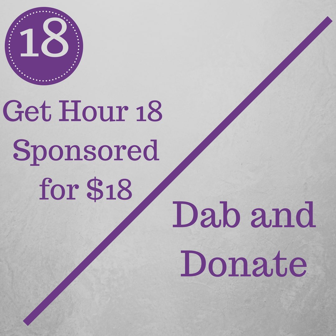 Luther_DM's tweet photo. Hour 18 challenge: get hour 18 sponsored for $18 or fab and donate https://t.co/AOY0VyWZ3A