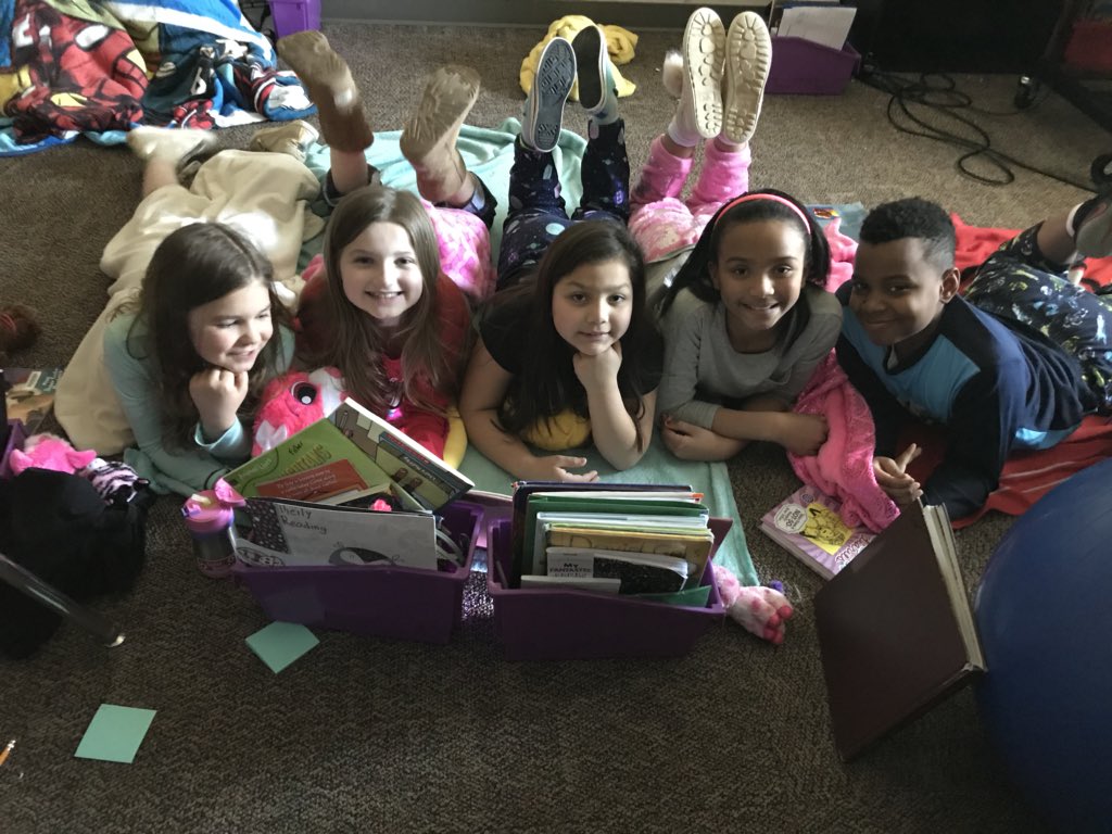 KFisherNCE's tweet photo. Ss celebrating the completion of IREAD by participating in a read-in @NobleCrossing!  ❤️ my little readers!  #TeamFisher https://t.co/ER6eBr9Os5