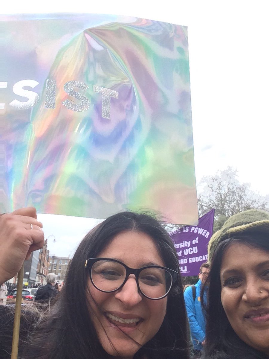 goldosuri's tweet photo. @drsadhvidar sista resista #USSStrikes #UCUstrike #MarchForEducation2 https://t.co/l3ySUxzxnx