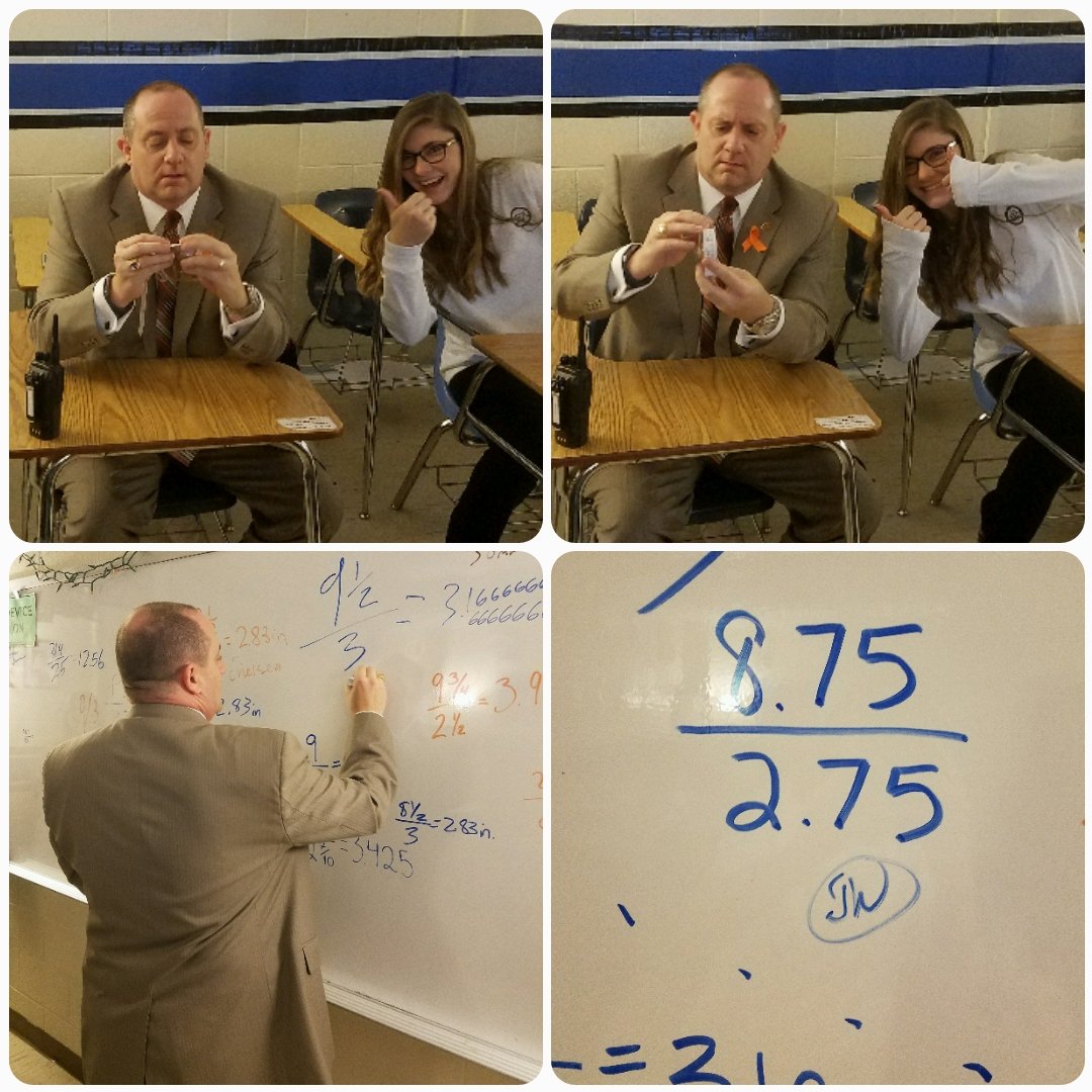 Dr. Wheeler stopping by 905 and getting a slice of real math life, or pi of course, and maybe a little help from Elayna! ☺
You "Can Do Math" Dr. Wheeler! Thanks for celebrating pi-day with us!
#WeAreAtlee