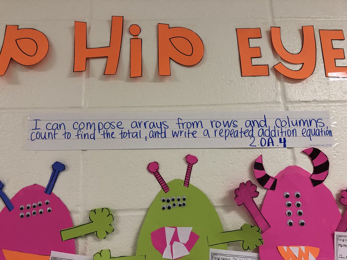 ECWPRIDE's tweet image. 2nd grade mastering Arrays! 😎🦁