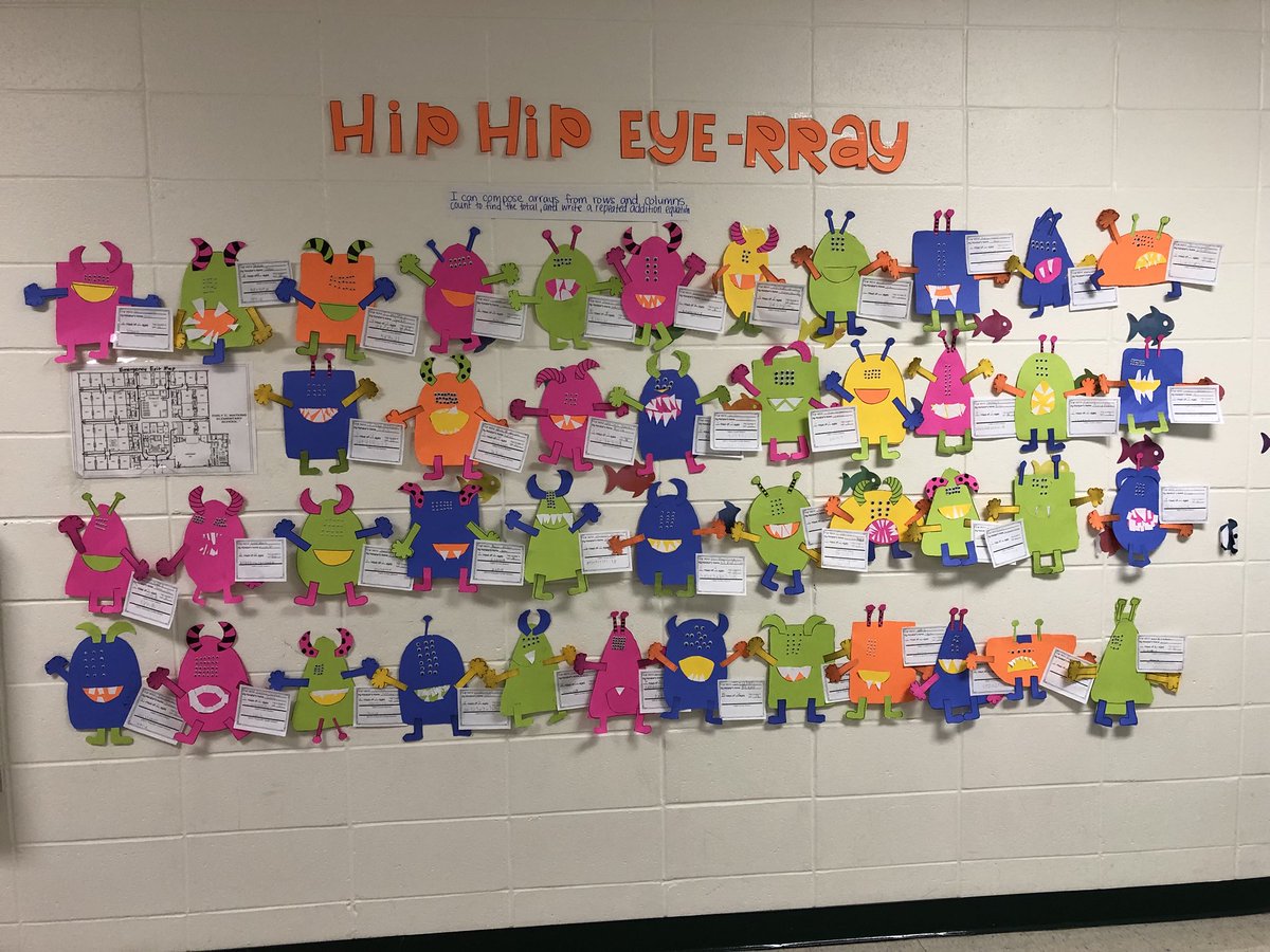 ECWPRIDE's tweet image. 2nd grade mastering Arrays! 😎🦁