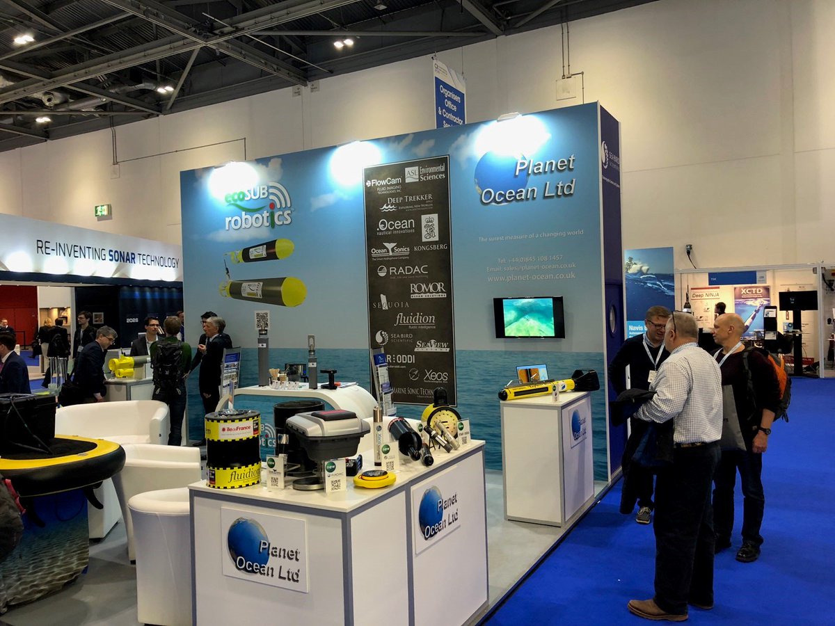 We are having another great day at <a href="/OceanologyIntl/">Oceanology International</a> 2018 , <a href="/planet_ocean/">Planet Ocean</a> - Booth K-100. Stop and visit with Kyle Dufault and Andy Culbreath and see how the new ARC EXPLORER MK II Systems can help you with your side scan sonar needs.