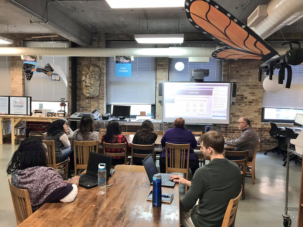 Big ol’ crew to watch <a href="/rhadad/">Reham Hadad</a> for her <a href="/NSF/">U.S. National Science Foundation</a> #webinar today around #computationalthinking, #making, and #culture. <a href="/ActmaProject/">ACTMA Project</a> @CCAS_STEM @CCAS_NEIU @ChicagoGEARUP @TERC_MSPnet