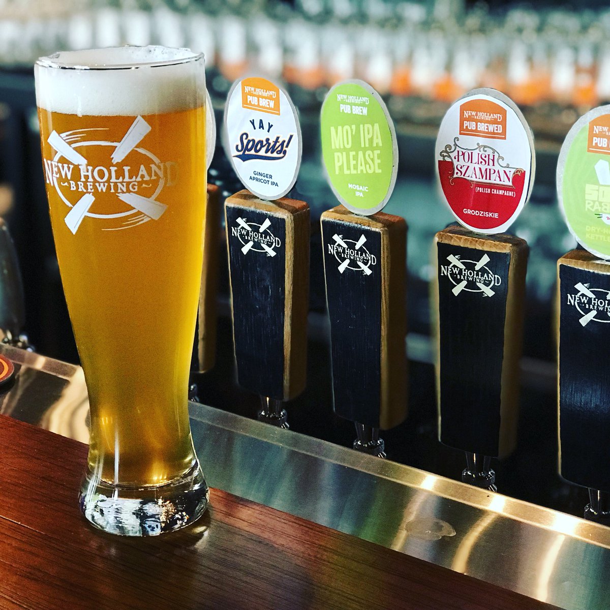 Tastewestsidegr's tweet photo. Try our specially brewed beer from @newhollandbrew Knickerbocker called “Polish Szampan” a polish style champagne. Recently tapped and enjoyed. Taste part of our West Side #newhollandknickerbocker #polishbeer #tastethewestside #ontap #pubbrewed #westsidegr https://t.co/77whHyDohO