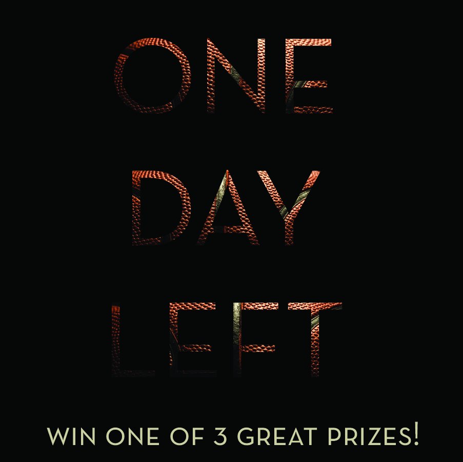 TheDistrict_BOI's tweet photo. Last day to submit your brackets. Win one of 3 awesome prizes including a $50 Champs gift card! 
See Active Building for details. 

#GIVEAWAY! #EnterToWin #NCAA #BracketChallenge #Tournament #MarchMadness #Baseketball #ItsADistrictThing #DistrictGear #TheDistrictatParkcenter https://t.co/pRXSKufnV8