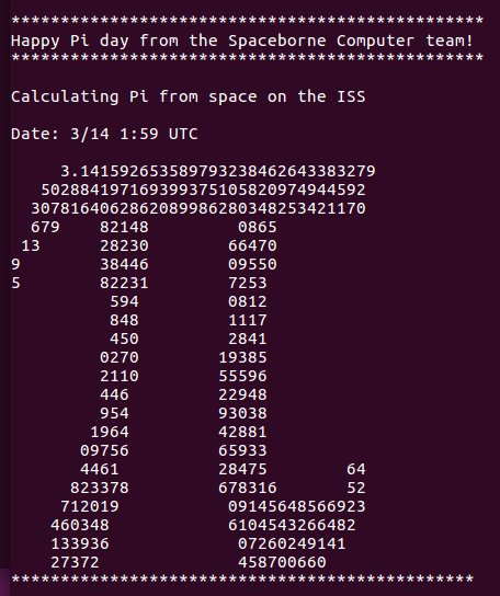 MdotFernandez's tweet image. #PiDay #HPCinSpace  #HPCmatters  #HPCeverywhere  #SpaceborneComputer  #ISS