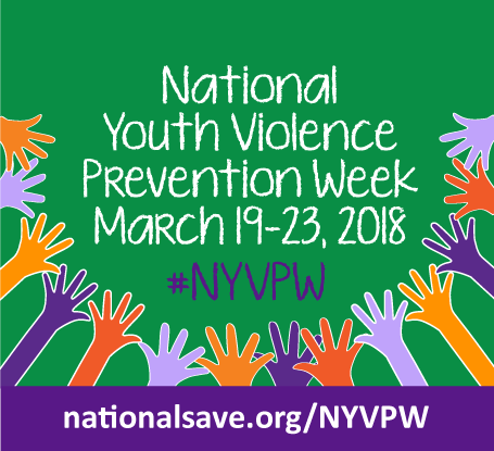nasponline's tweet photo. National Youth Violence Prevention Week is March 19—23, 2018, and NASP will sponsor Monday’s “Know the Signs” challenge. Start planning your activities now! #NYVPW https://t.co/VQdAzwsOqs #NASPadvocates #SP4SJ #NASPprepared https://t.co/nr8ULMo2ya