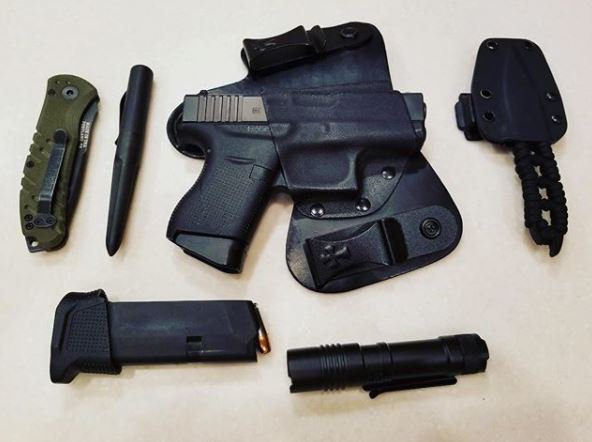 Our next MGM Good Guy EDC comes from our IT guy 
<a href="/GLOCKInc/">GLOCK, Inc.</a> 43 
<a href="/CBHolsters/">CrossBreed Holsters</a> MiniTuc
<a href="/StreamlightSA/">Streamlight</a> 
<a href="/Strike_Ind/">Strike Industries</a> 
<a href="/Gerber_Gear/">@gerbergear</a> 
#ccw #keepcalmandcarryon #2a #2ammendment