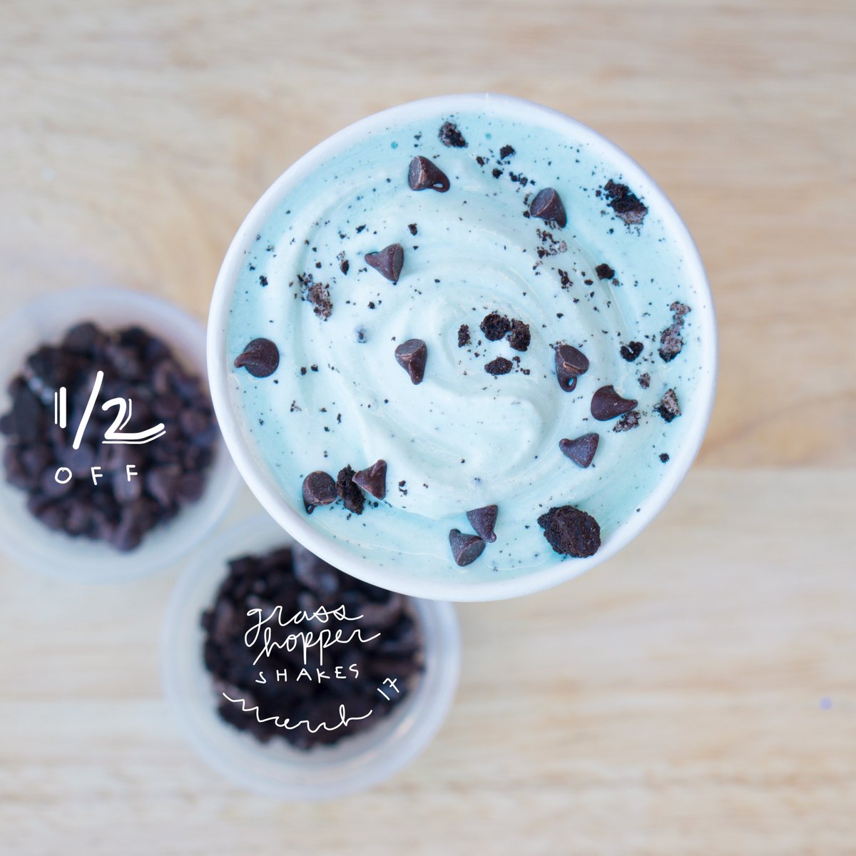 1/2 OFF GRASSHOPPER SHAKES on ST. Patrick's Day March 17th! Mention this tweet!