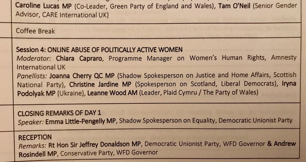 LeanneWood's tweet photo. #Edrych #ymlaen / looking forward to participating in this conference on “Violence Against Women in Politics” next week in #London - gyda / with @Plaid_Cymru’s @LSRPlaid, @CarolineLucas, @joannaccherry &amp; others. 
#DigonYwDigon #EnoughIsEnough https://t.co/cNcanTAMBG