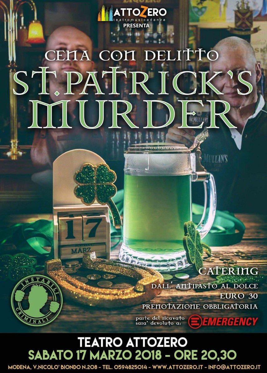 atto_zero's tweet image. #venerdì #sabato #domenica #Modena #Eventi #spettacoli #murderparty #danza #teatro #musical #attozero