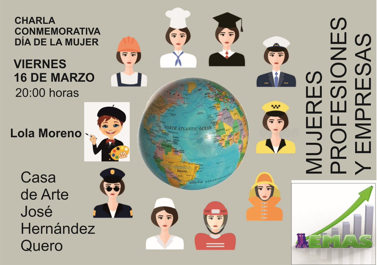 EMASasociadas's tweet photo. Conmemoramos el día de la mujer con nuestra charla... el Arte de enseñar Arte, #visualizando #Profesionales  #EMAS @lolamoreno6a https://t.co/WwbtziuHHL
