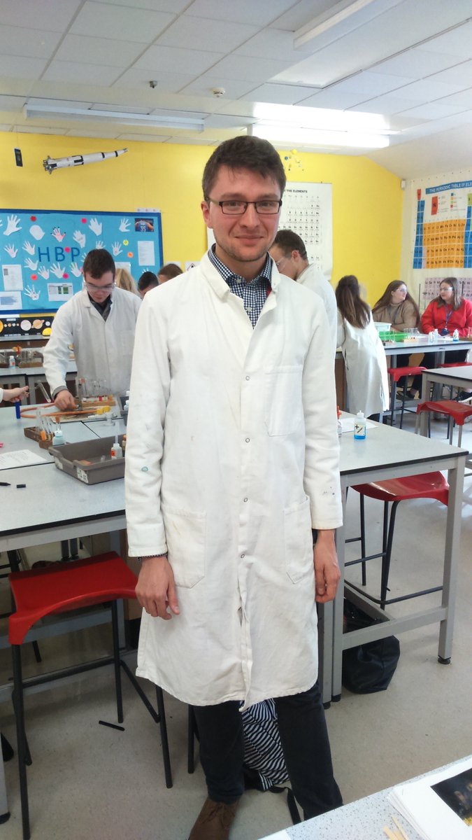 ACScientists's tweet photo. Did you spot Einstein today? Year 8 are turning copper into gold and  making  soda snakes . Dr William Dalleywater presented an excellent evening on the role of the pathologist with lots of hands on activities. https://t.co/F5Dh6S0dbg