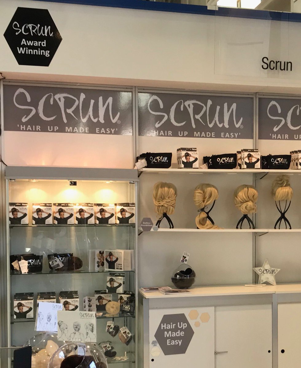 karlywhittaker's tweet photo. Ready with our Award Winning #MWIT17 #scrun to share with 🇭🇺Cosmoprof #hairup made easy @creativeheadmag @scrun_by_whu https://t.co/ONB7jcgklL