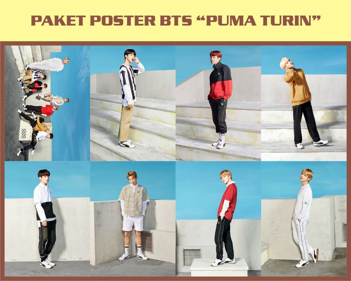 cloud_shop_smg's tweet photo. Paket poster bts puma turin harga 25.000 jumlah poster sesuai gambar minat chat atau wa 👉085762402787
#btspuma #BTSARMY #BTSBurnTheStage #ARMYtheBESTofme #posterbts #paketposterbts #kpopstuff #kpopshop #SUGA #jimin #JIN #taehyung #RAPMONSTER #JUNGKOOK #Jhope https://t.co/mZAAxdE60e