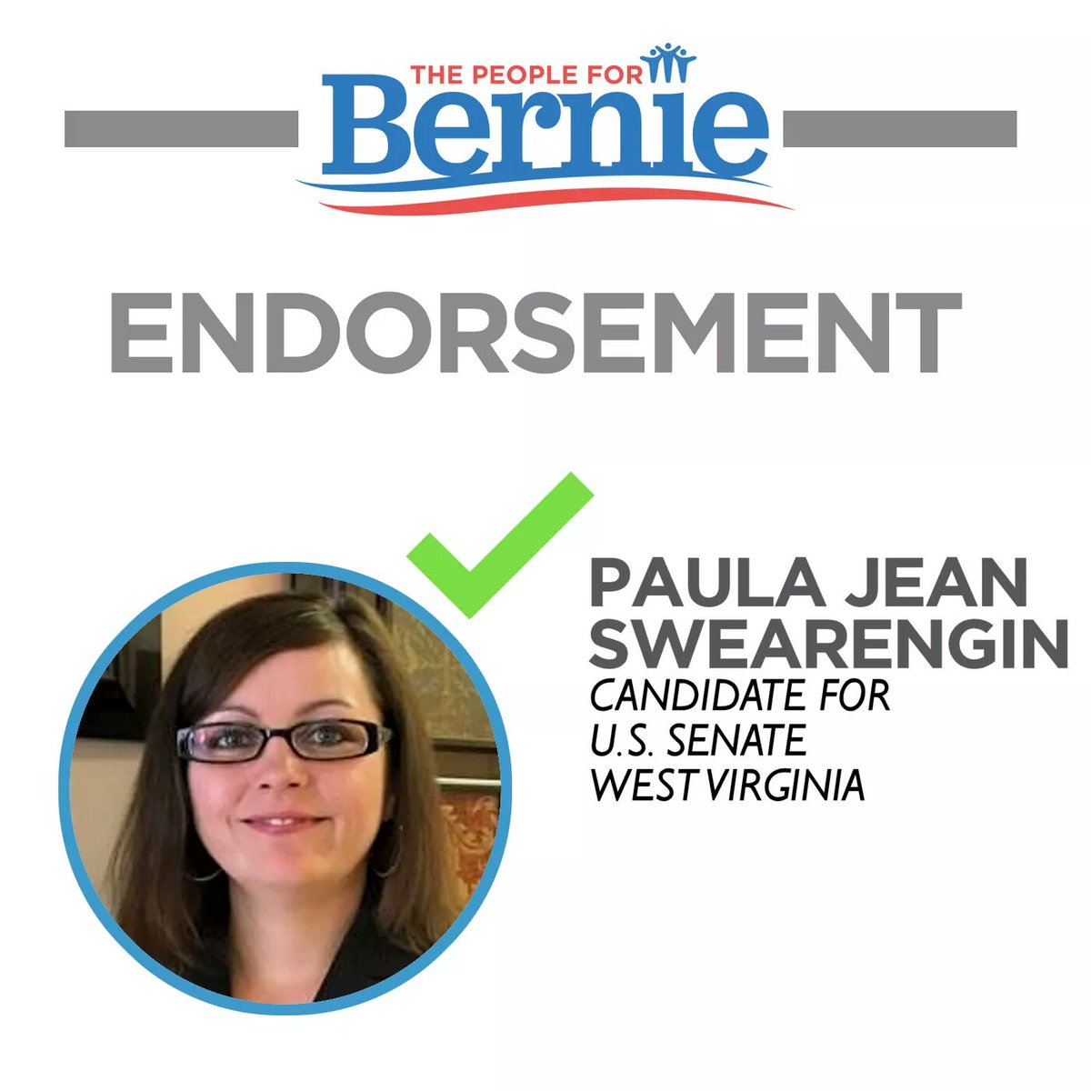 paulajean2020's tweet photo. Thank you @People4Bernie for your support!! #UniteOurFight https://t.co/j4YXBmFEjO