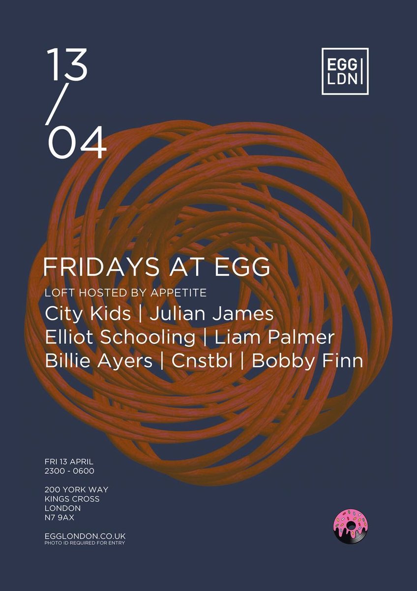 Appetiteldn's tweet photo. Appetite will be hosting the loft at Egg LDN as Lee Foss and Mason Maynard take over the main room. Join us on the top floor as our resident DJs will be bringing the heat 🔥

Tickets - https://t.co/3qR8cn4GX1 https://t.co/gKvedZBQQ1
