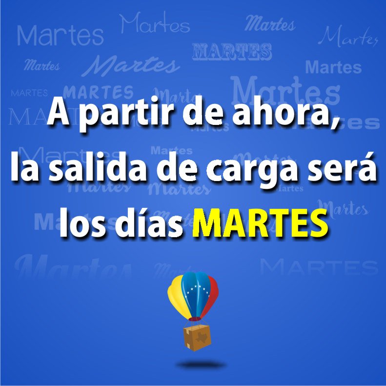 micargahouston's tweet photo. Distinguido publico:A partir de esta fecha los envíos de carga estarán saliendo los Martes, tome sus previsiones y programe su Pick-up.*** Nuevas salidas son los Martes de cada semana *** #enviospuertaapuerta #enviosavenezuela #trabajandoparaservirlesmejor #micargahouston #pickup https://t.co/gXbMUiJNhQ