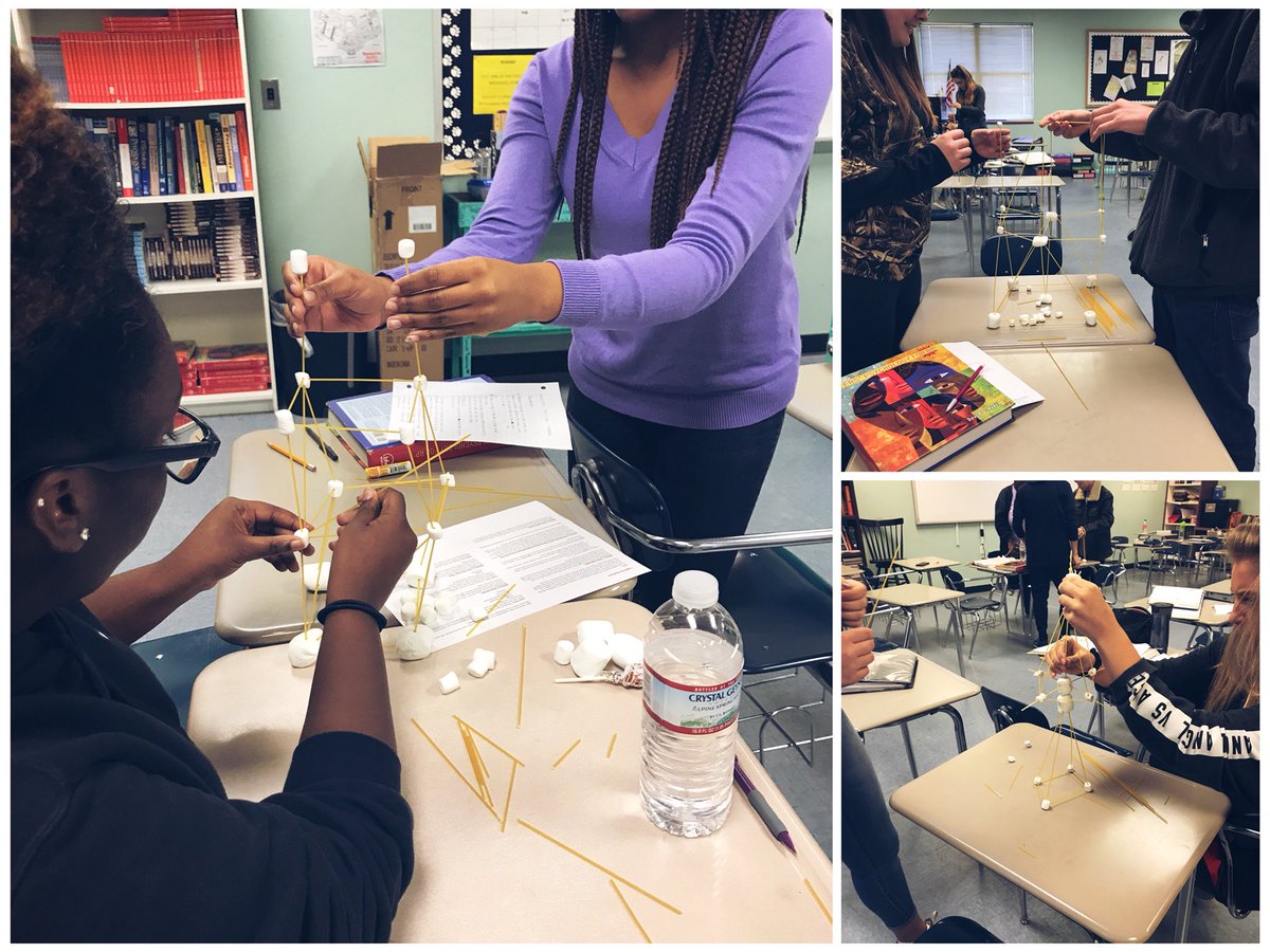 CCHSPsych's tweet photo. Hands on application of terms from our cognition unit for AP Psych today! Building vocabulary skills AND spaghetti towers one step at a time. @CCHS_Principal @JEFCOED #APTestPrep #CountdowntoMay7th #redefiningready https://t.co/Sr8pECHejt