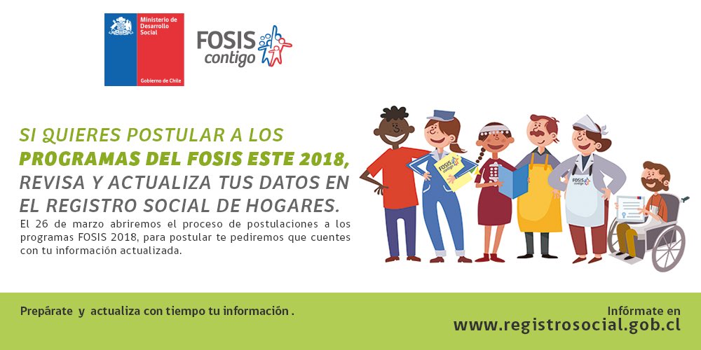 FOSIS_Mag's tweet photo. Infórmese! Inicio de postulaciones a programas de emprendimiento y empleabilidad a partir del 26 de marzo! ;) https://t.co/AWOhkpfWk3