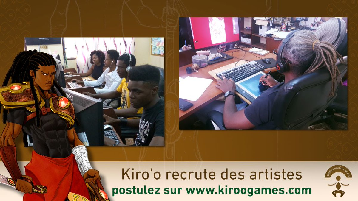 madibaOlivier's tweet photo. Kiroo recrute 03 artistes au Cameroun

Détails des postes ici :
https://t.co/ej4yVdjU8L

Prière de RT et tagger vos amis qui veulent dessiner dans un studio de jeu vidéo au Cameroun.

Emploi à temps plein, étudiant et élèves s'abstenir.

#Recrutement #Cameroun https://t.co/31mUUnFbY3