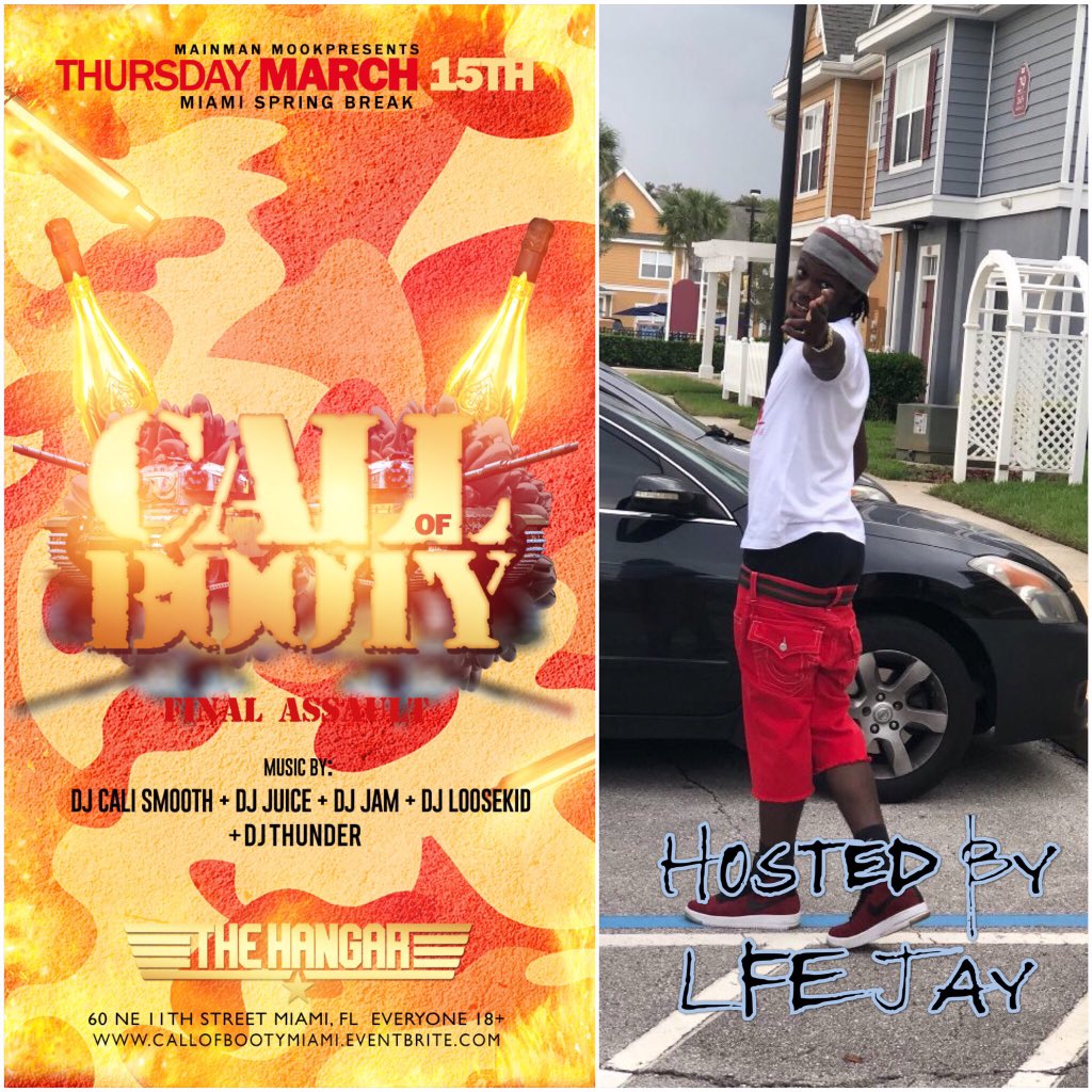 Jaylive_4's tweet photo. #CallOfBootyMiami 🍑💃🏾
Operation: Final ASSault 
Music By @djloosekid @djjam305 @iamdjthunder @officialdjjuice @Spvnkymvck808  
{18 TO PARTY} {21 TO GET BODY}
❗️1000+ Will Be In Attendance❗️
❗️BOOTY EVERY WHERE❗️
#TheHangar 60 NE 11 St, Miami Fl
https://t.co/GV7KJuNZdW https://t.co/luhJNTFB6q