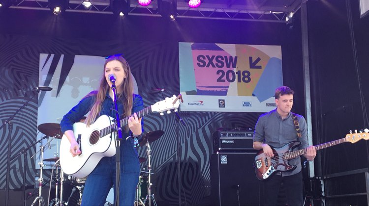 SpectrumNews1TX's tweet photo. .@JadeBirdMusic  is the first to take the stage at #pandorasxsw #southbyspectrum https://t.co/Xh88z1r3u9