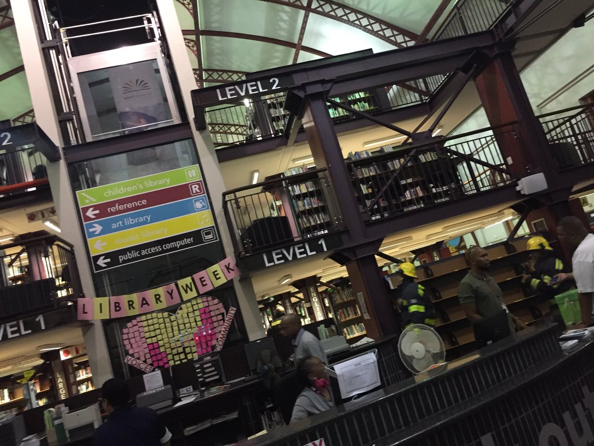 godfreymokaeane's tweet photo. Chaos this morning as we opened The Library Café for business. One of the Library staff got stuck in a lift! But firefighters were on scene pretty quick & they could get to have a morning coffee fix when they were done. @tribe_coffee #TheLibraryCafe #coffee #firefighters https://t.co/MkUqW9NgMk