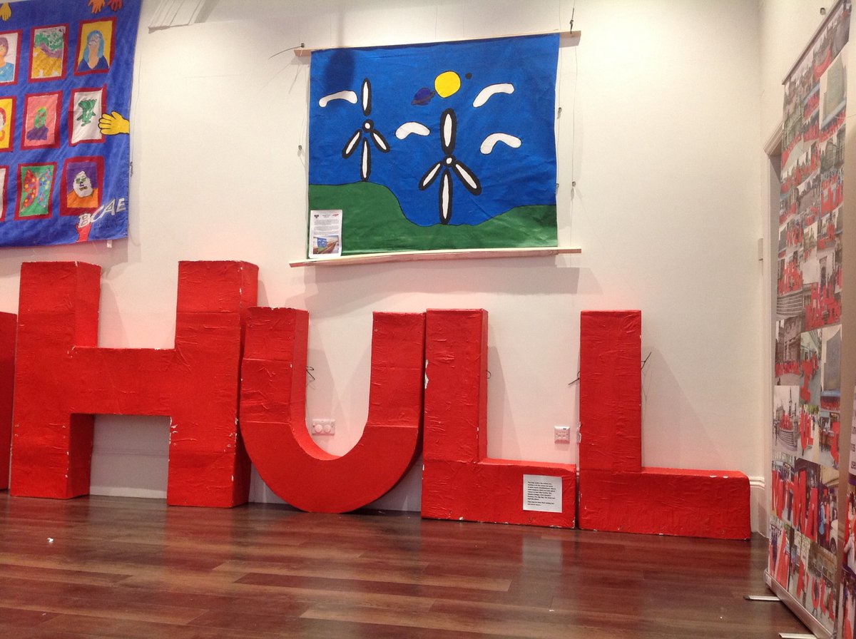 briefsnotpants's tweet photo. On a more positive note I popped in to @hull_libraries to see BCAE's exhibition featuring one of our #FlagForHull entries. It looks ace, get yourself there. https://t.co/BZzkQBfWBN