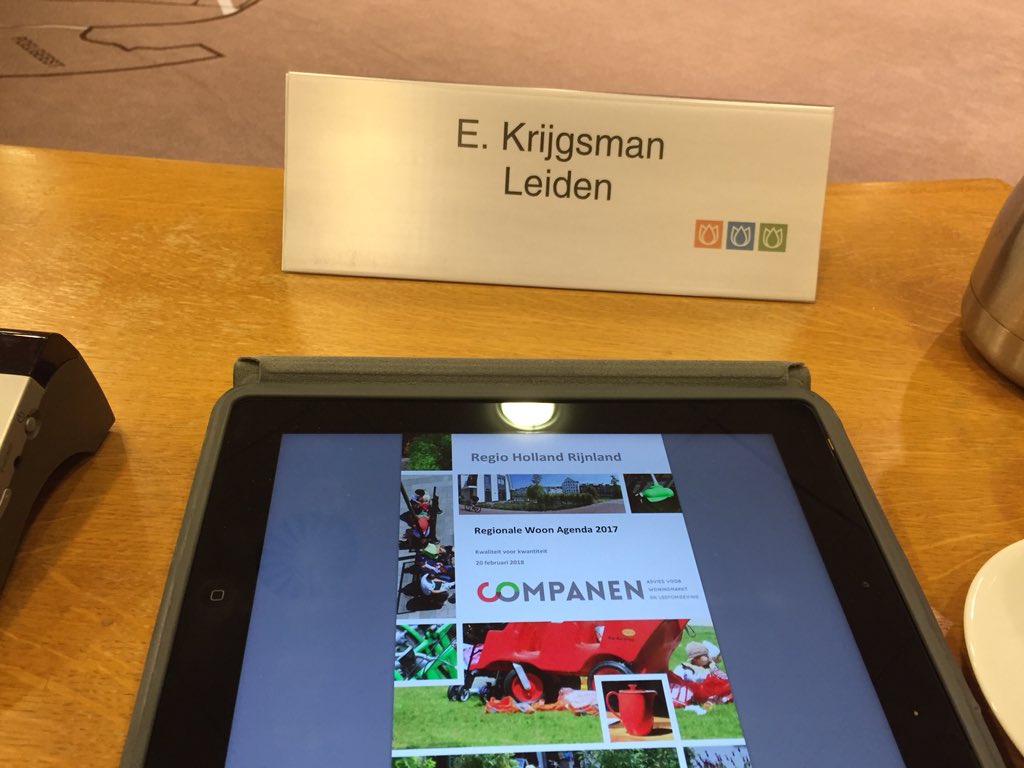 Terwijl in de stadsgehoorzaal gedebatteerd wordt over o.a. Wonen is vanavond de Regionale Woonagenda vastgesteld in het AB Holland Rijnland. Belangrijke afspraken over de bouwopgave in Leiden en regio. Namens #raad071 nog extra aandacht gevraagd voor de doorstroming van huurders.