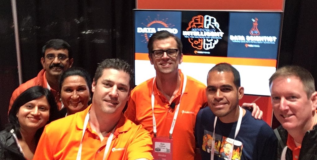 doncolliver's tweet image. Awesome time presenting on the #StrataData show floor with the @PureStorage crew. Loads of qualified leads, loads of t-shirts, loads of fun! Be a DATA HERO.