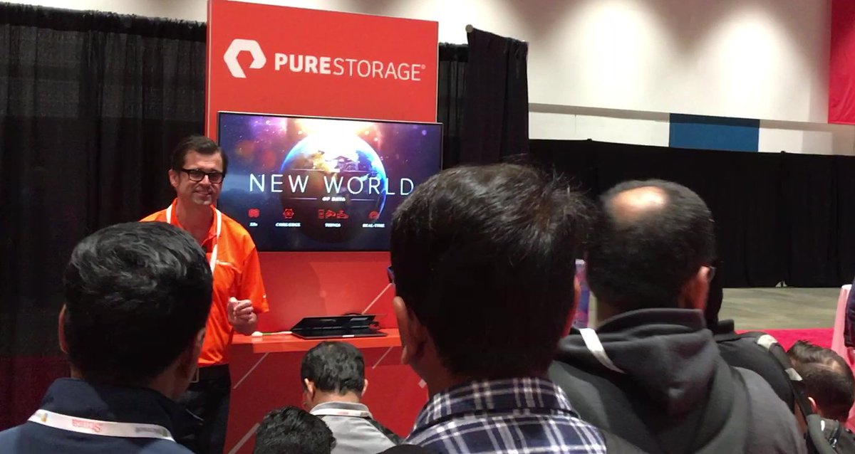 doncolliver's tweet image. Awesome time presenting on the #StrataData show floor with the @PureStorage crew. Loads of qualified leads, loads of t-shirts, loads of fun! Be a DATA HERO.