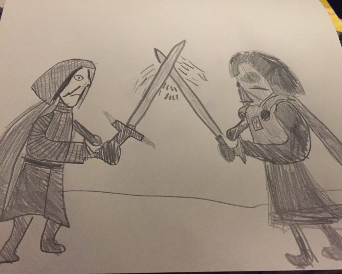 DMcD417's tweet photo. When the boy just casually throws together a drawing that’s better than anything I’ve ever drawn, just in his spare time whilst waiting for his tea! https://t.co/PYakoCe5I8