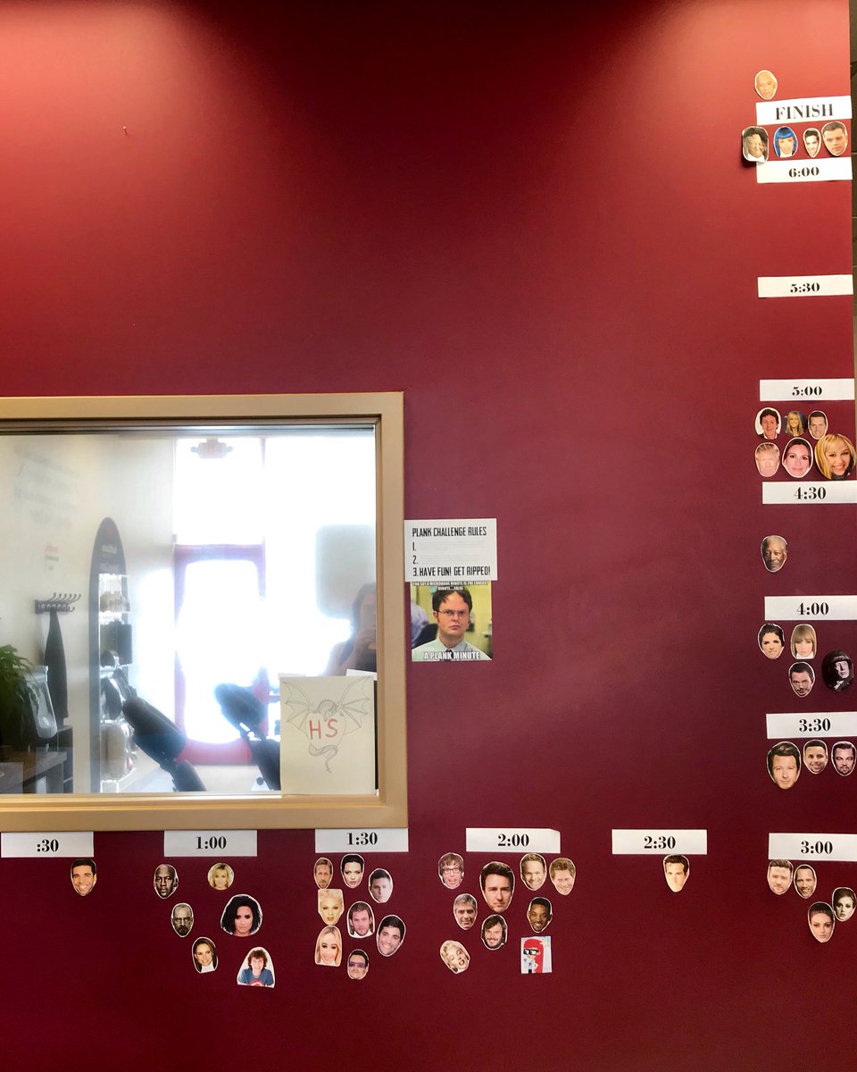 HSofBuffalo's tweet photo. We are so proud of all our patients who participated in this year’s plank challenge....but we’re not done yet! Tomorrow is our male plank-off! Stay tuned for results of Matt Damon vs Whoopi Goldberg 💪🏼
#plankchallenge2018 #plankoff #healthsourceofbuffalo #americaschiropractor https://t.co/rmF0r6mFvg