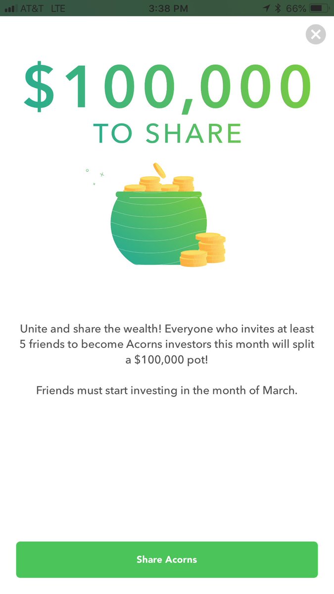 MichaelGoodeaux's tweet photo. Definitely get in on this sweet deal! Start investing with Acorns today! Get $5 when you use my invite link: https://t.co/paXdzKhebI https://t.co/6wIOKbG2vR