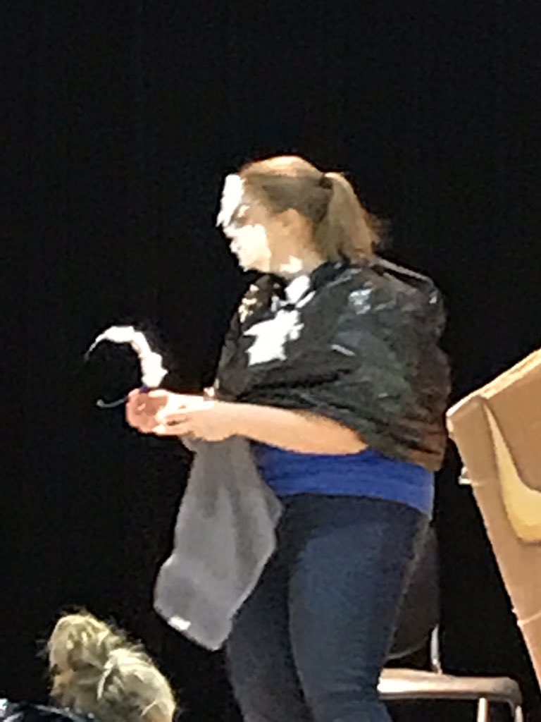 GMSNPrincipal's tweet photo. GMSN Staff Celebrating Pi Day 2018!  Students raised money for Humaniteen to provide insulin for people in Puerto Rico! Staff take one to support the cause! https://t.co/X2ZyGmUkHx
