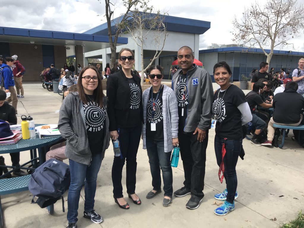 Enjoying #piday2018 with my Math Team!!! #wearenorco 💙