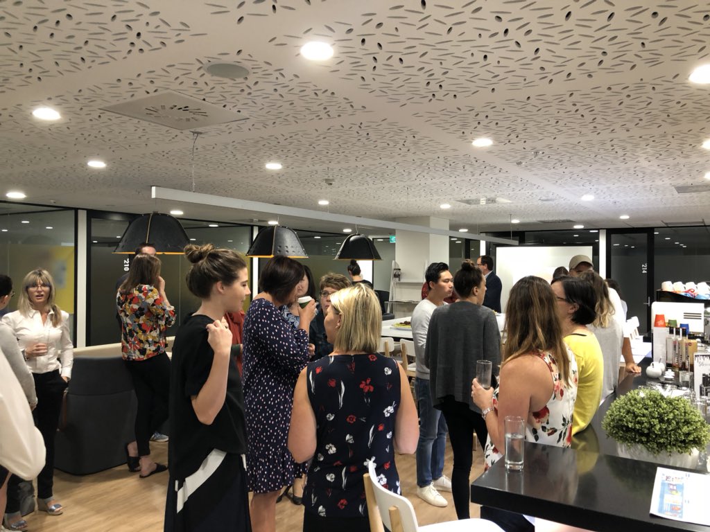 CapicheNZ's tweet photo. Kicking off Thursday morning with coffee, treats and our team member Kelsie talking about the use of influencers in social media marketing #Quick60 https://t.co/0EROGQVv0m