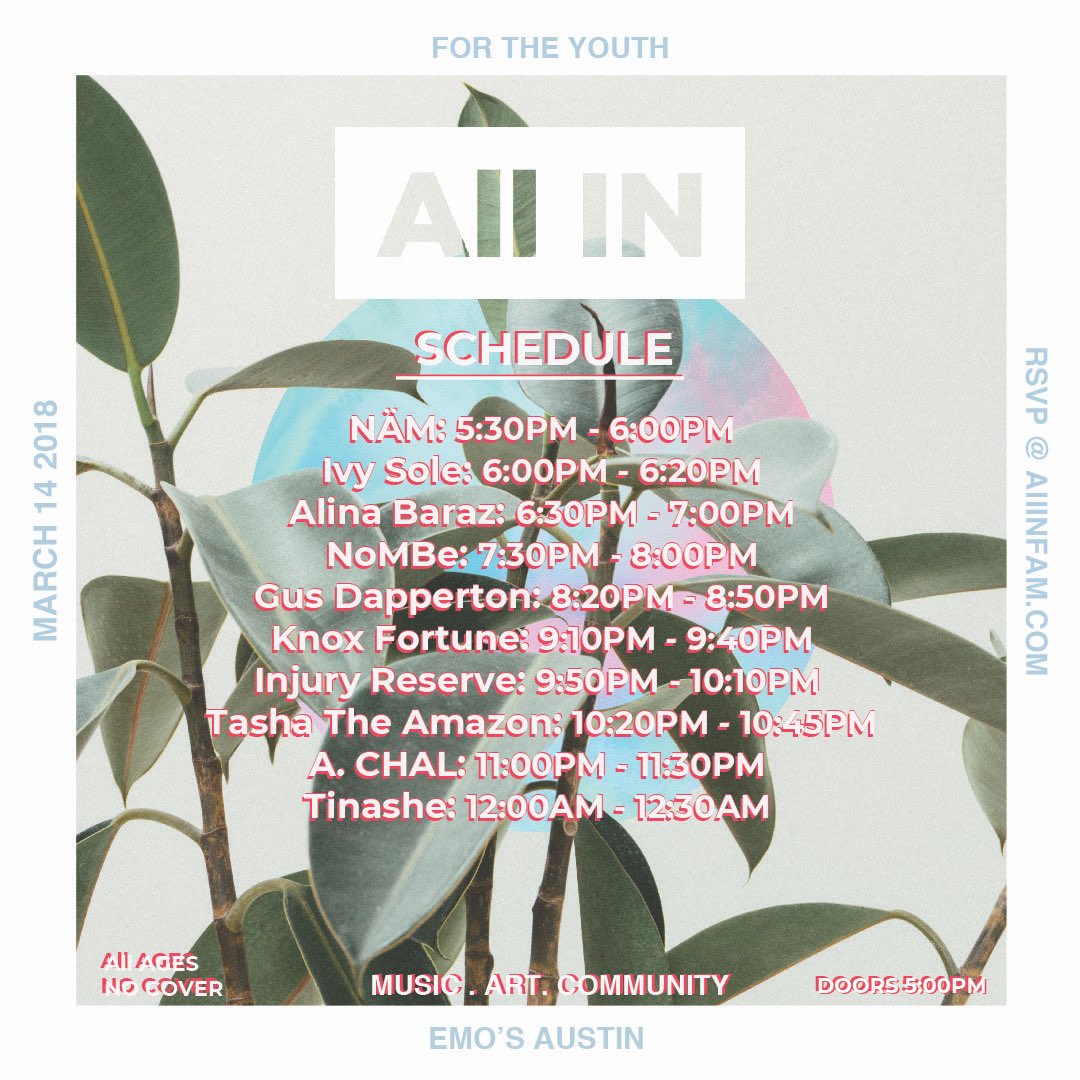 WeAllInFam's tweet photo. Today’s itinerary: https://t.co/unJhQp9iEO