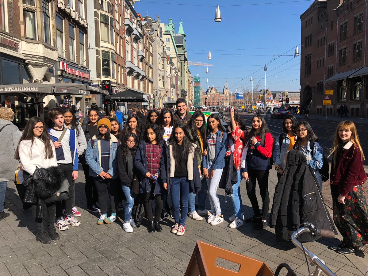 UCGSchool's tweet photo. @UCGS students on a cross-curricular Biology and Art visit to Amsterdam today! Students enjoyed visits to @BodyWorldsAms and @vangoghmuseum #Curiosity #Growth https://t.co/7kaguogyZK