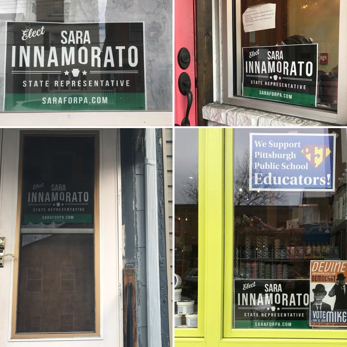 Innamo's tweet photo. #SaraForPA signs are all over the 21st District.
Want one in your window or on your front lawn? Fill out the form below:
https://t.co/90EpYPwiag https://t.co/FcLVFQREK2