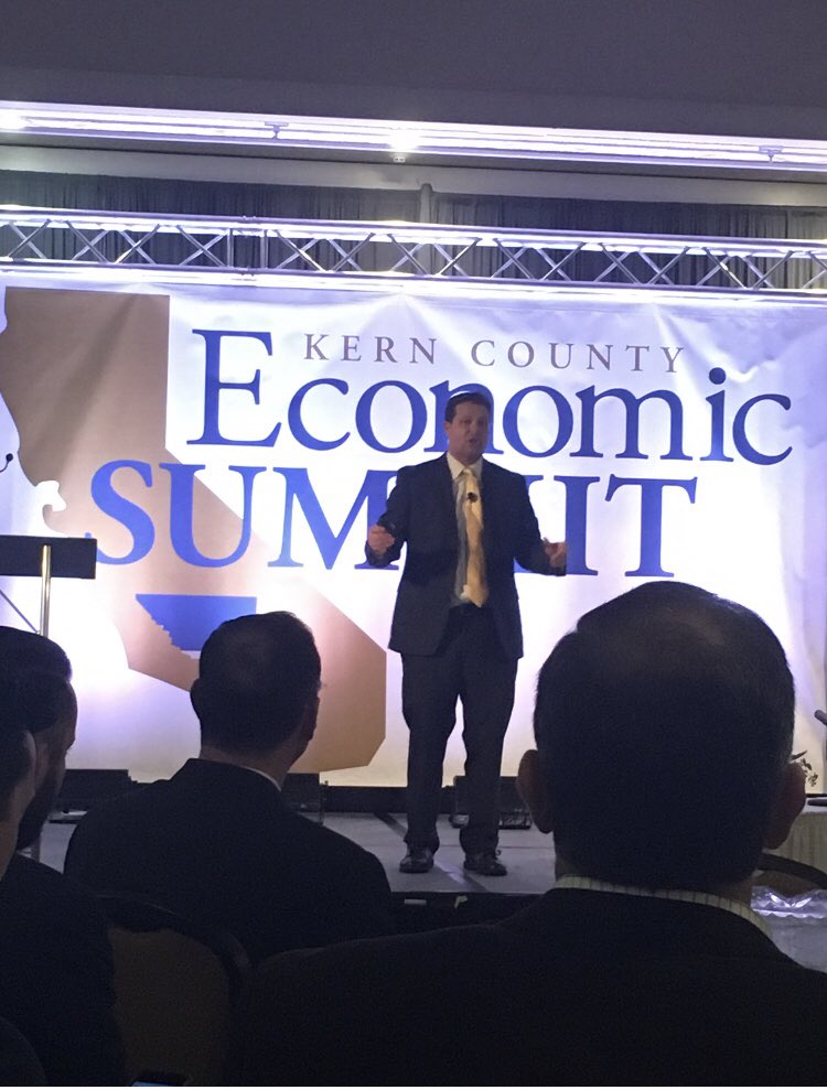 JeremyAdams6's tweet photo. Truly wonderful honor to be the opening speaker at @KernEDC Kern Economic Summit!! Best part? Being introduced by legendary @CSUBakersfield President Horace Mitchell!!! https://t.co/nmmq7Cr89l