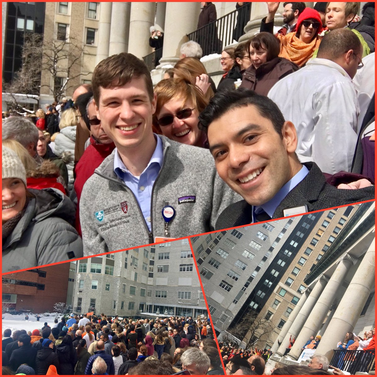 Mario_Rodas's tweet photo. The @MassGeneralNews, colleagues and I are proud to join students &amp; many over voices in solidarity standing against Gun Violence. #Enough https://t.co/kHetP7Cng9
