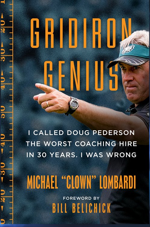 NBCSPhilly's tweet photo. Longtime NFL executive Mike Lombardi's new book is set to come out in September...but we think the cover needed just a bit of adjusting. 😂 https://t.co/bneoMlifft