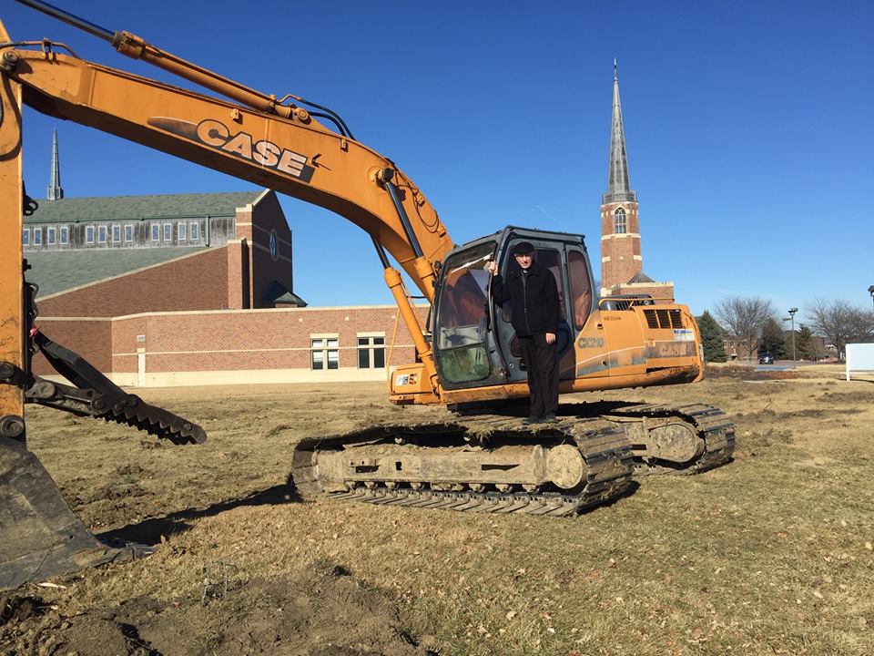 stvdpomaha's tweet photo. It has begun!   #SVdPParishCenter https://t.co/n6usV0Cllk